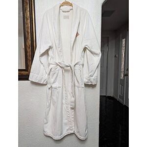 Frette white robe size Large